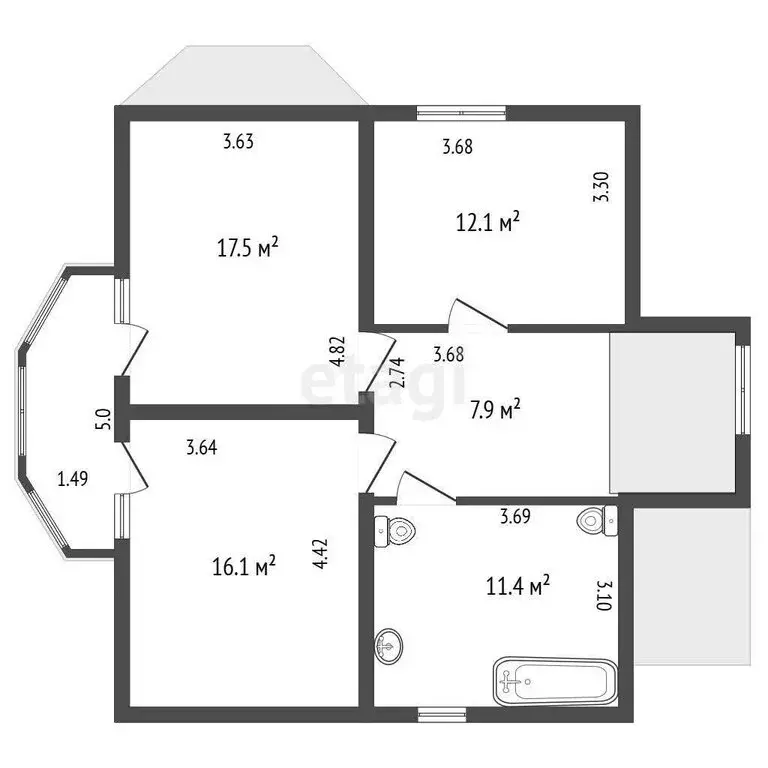 Дом в посёлок Шапки, Нестеровская улица (148.7 м) - Фото 1