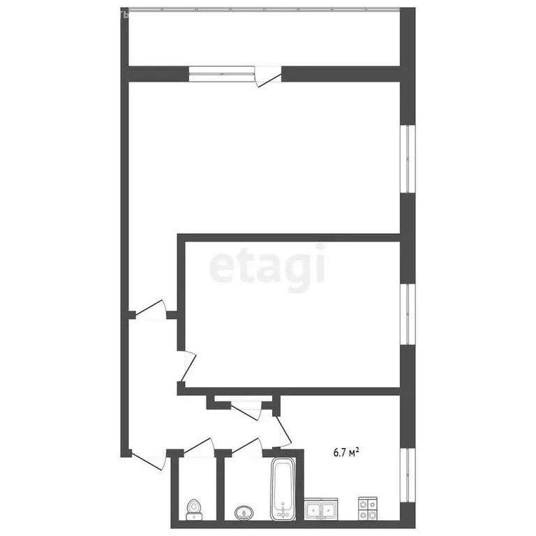 2-комнатная квартира: Москва, улица Вострухина, 7 (49 м) - Фото 0