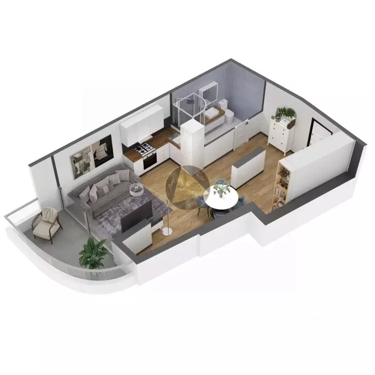 1-к кв. Крым, Ялта ул. Дражинского, 53 (47.0 м) - Фото 2