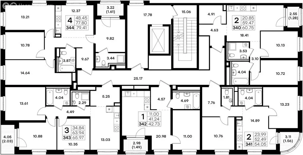 3-комнатная квартира: Казань, ЖК Глоракс Экосити (65.97 м) - Фото 1