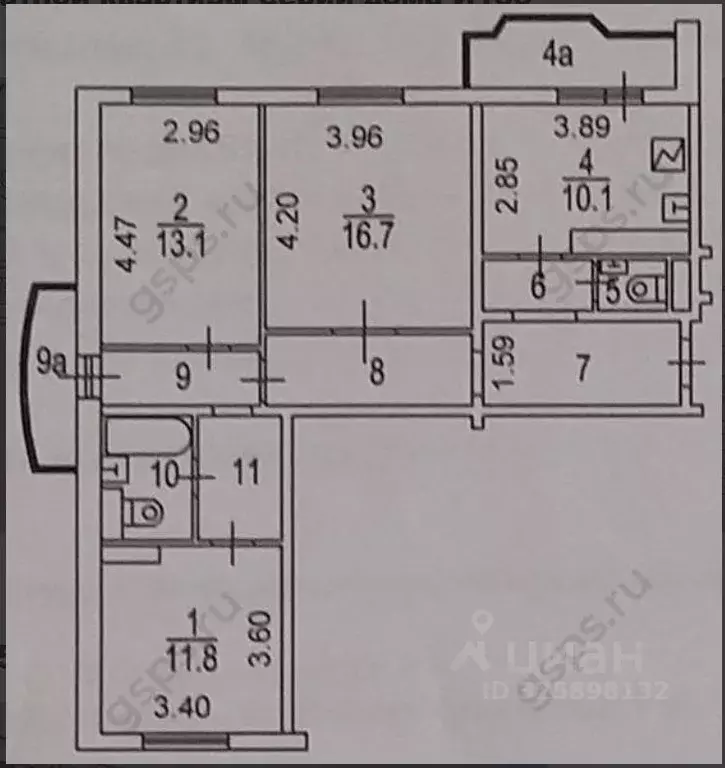 3-к кв. Москва ул. Новаторов, 4К3 (76.0 м) - Фото 1