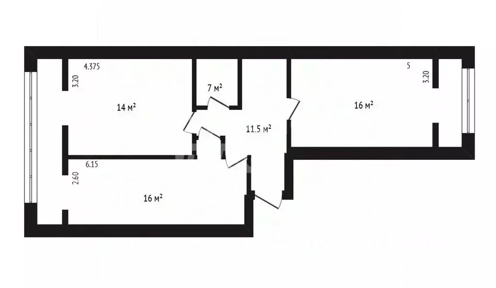 2-к кв. Дагестан, Дербент ул. Юрия Гагарина, 25 (60.0 м) - Фото 2