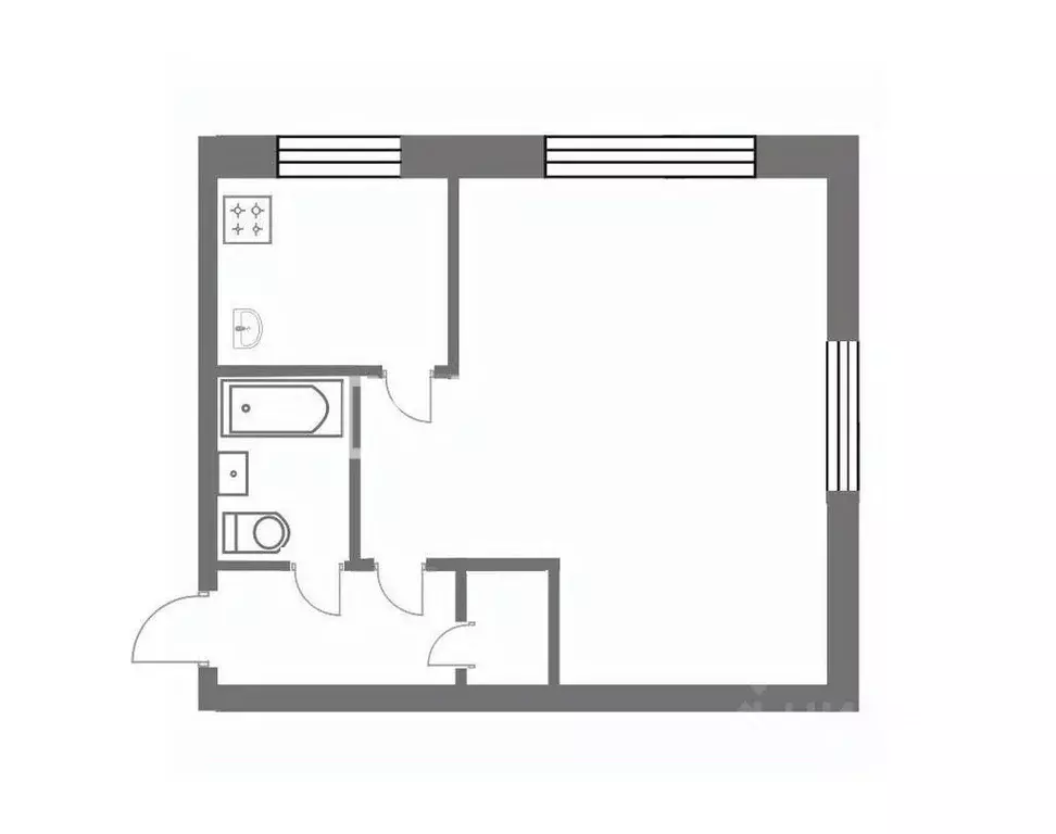 1-к кв. Ивановская область, Иваново Свободная ул., 17 (30.0 м) - Фото 1