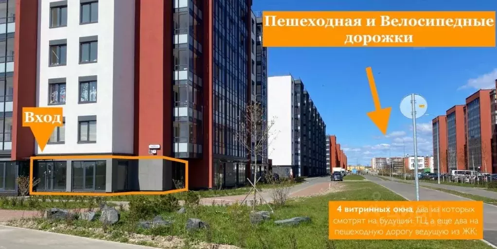 Торговая площадь в Санкт-Петербург просп. Буденного, 19к1 (65 м) - Фото 1