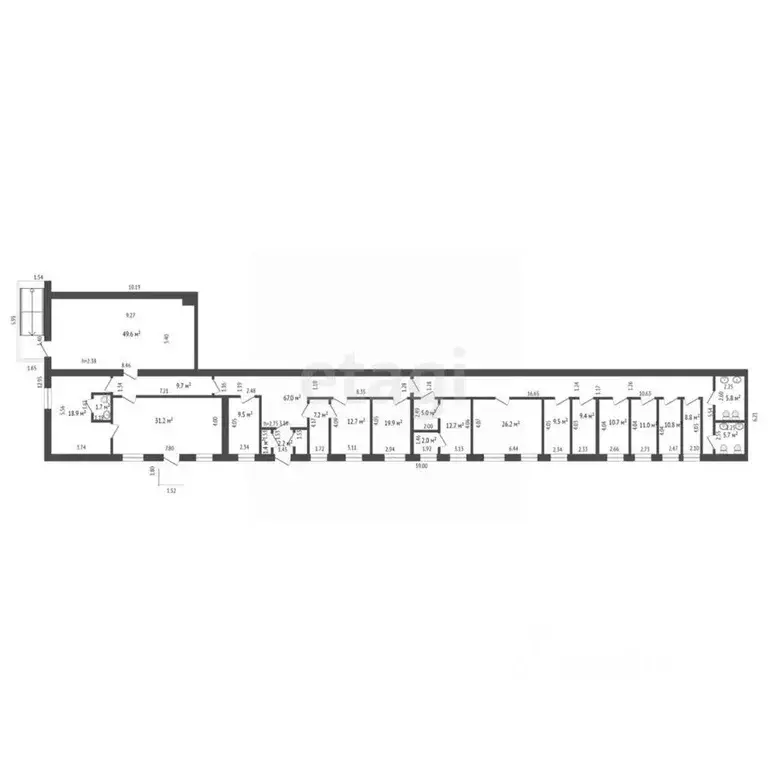 Офис в Забайкальский край, Чита Украинский бул., 1 (342 м) - Фото 2