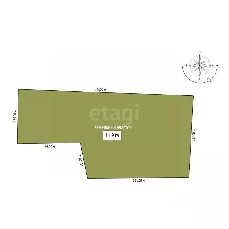 Участок в Амурская область, Благовещенск  (1190.0 сот.) - Фото 2