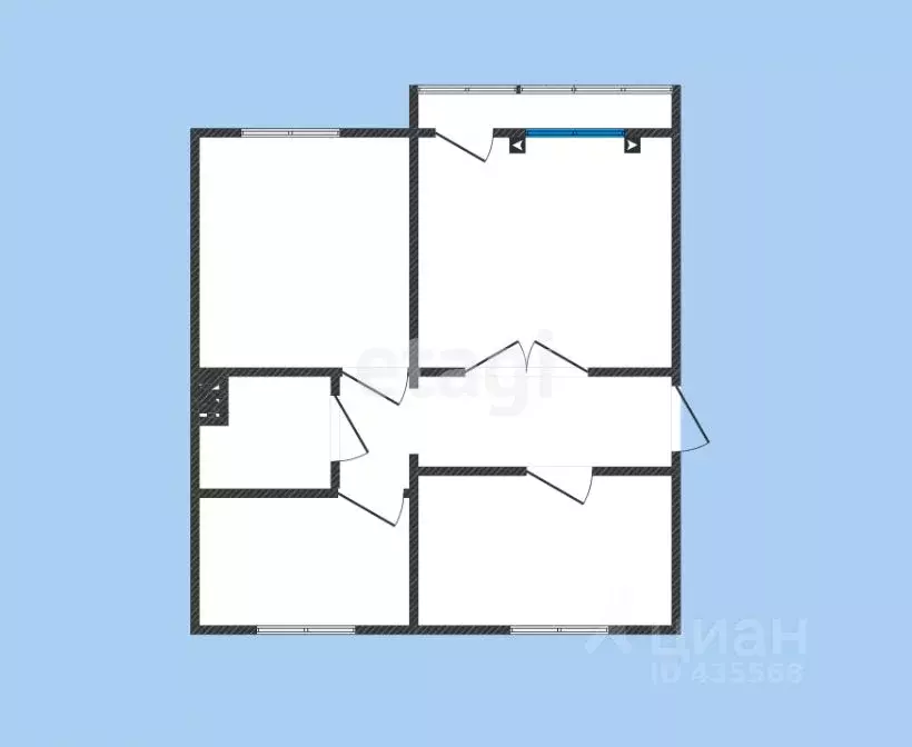 3-к кв. Белгородская область, Губкин ул. Мира, 7 (80.1 м) - Фото 1