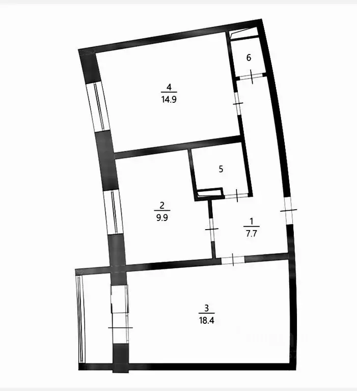 2-к кв. Ленинградская область, Всеволожск проезд Пугоревский, 1к3 ... - Фото 2