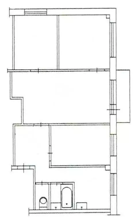 4-комнатная квартира: село Октябрьский, 9 (59 м) - Фото 1