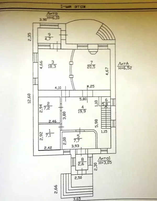 Дом в Тульская область, Тула пер. 2-й Парковый, 15 (309 м) - Фото 2