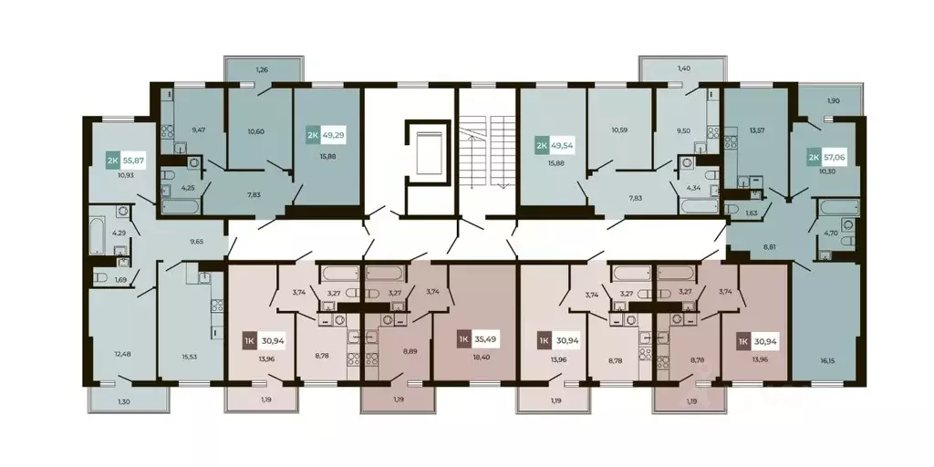 2-к кв. Ростовская область, Аксайский район, Щепкинское с/пос, пос. ... - Фото 2