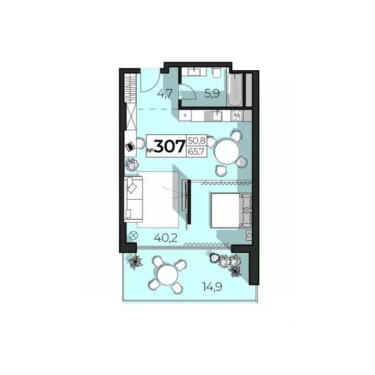 2-к кв. Крым, Ялта ул. Дражинского (65.7 м) - Фото 1