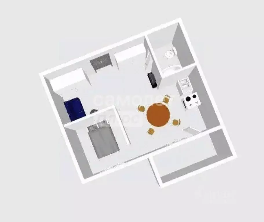 1-к кв. Вологодская область, Вологда Медуницинская ул., 11 (36.0 м) - Фото 2