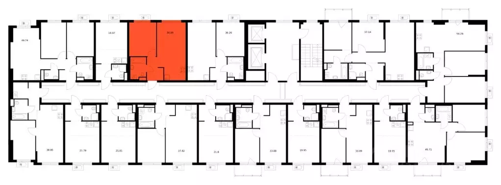 1-к кв. Ленинградская область, Всеволожский район, д. Новое Девяткино ... - Фото 2
