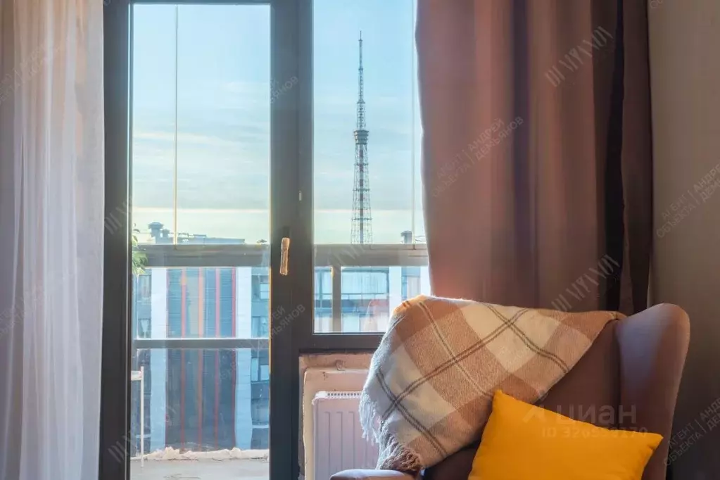 Студия Санкт-Петербург ул. Александра Матросова, 3 (26.0 м) - Фото 1