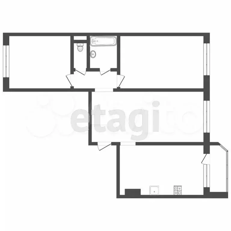 3-к. квартира, 86 м, 9/15 эт. - Фото 0