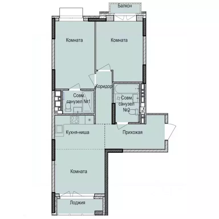 3-к кв. Удмуртия, Ижевск Карлутский жилрайон, 3-й мкр,  (63.6 м) - Фото 0