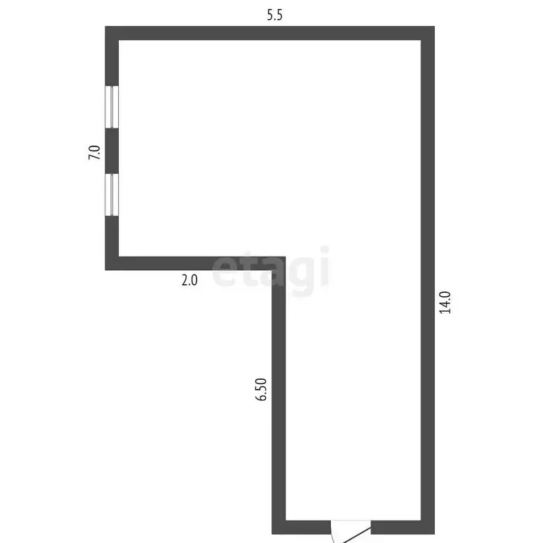 Офис (55.5 м) - Фото 0