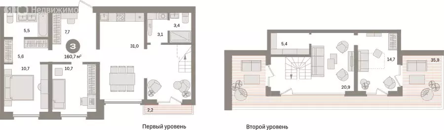 3-комнатная квартира: Екатеринбург, улица Советских Женщин (160.7 м) - Фото 1