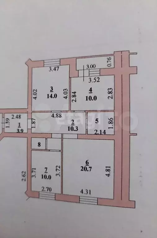 3-к. квартира, 75 м, 3/13 эт. - Фото 0