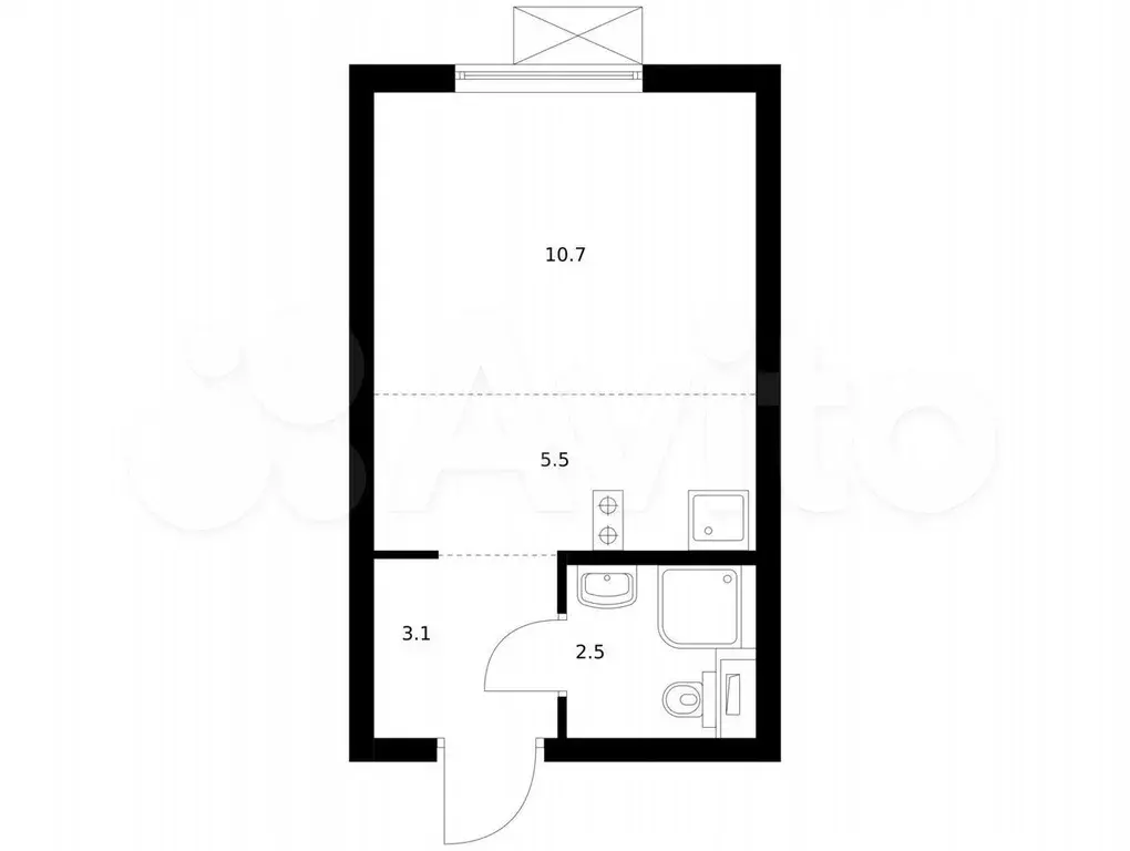 Квартира-студия, 21,8 м, 22/25 эт. - Фото 0