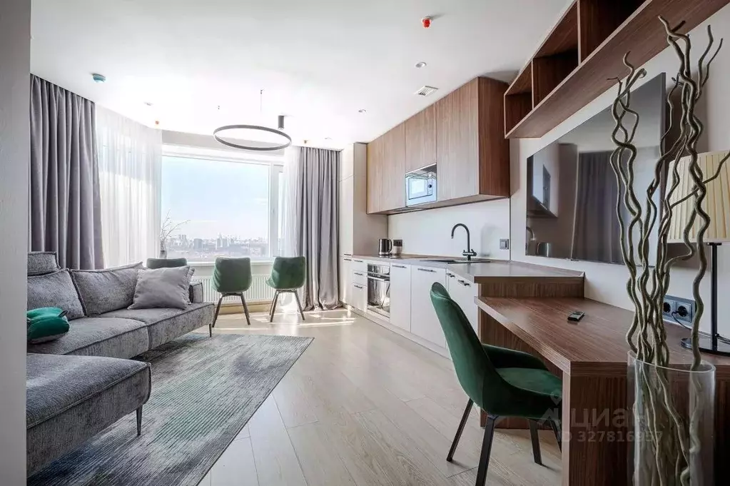 Квартира, 1 комната, 38.4 м - Фото 1