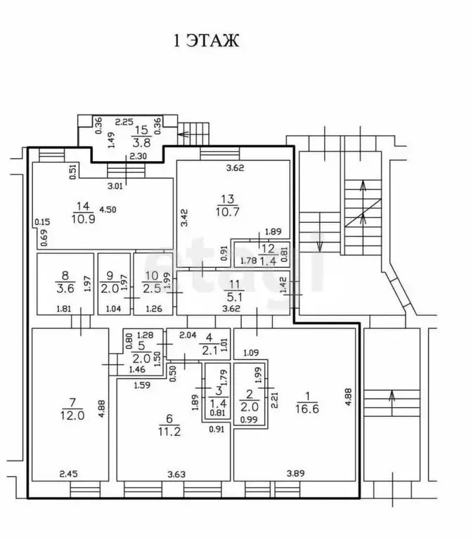 Квартира-студия: Калининград, Автомобильная улица, 10 (18.6 м) - Фото 1