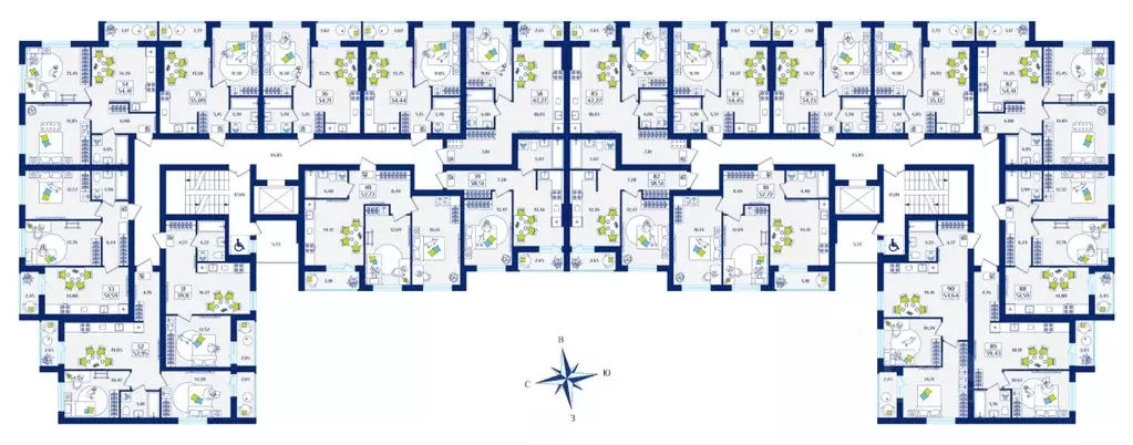 1-к кв. Калининградская область, Зеленоградск  (38.51 м) - Фото 2