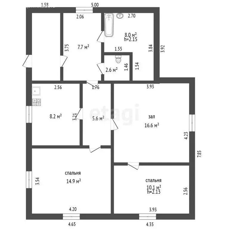 Дом в село Клепиково, Малая улица (73.2 м) - Фото 1