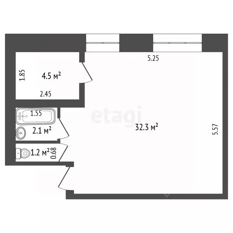 Офис в Башкортостан, Стерлитамак ул. Механизации, 3Б (40 м) - Фото 2