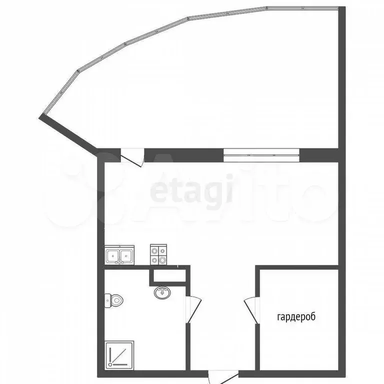 Квартира-студия, 29,2 м, 5/16 эт. - Фото 0