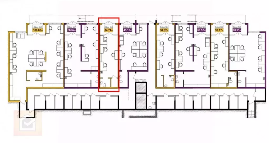 Офис в Крым, Симферополь ул. Батурина, 147 (35 м) - Фото 2