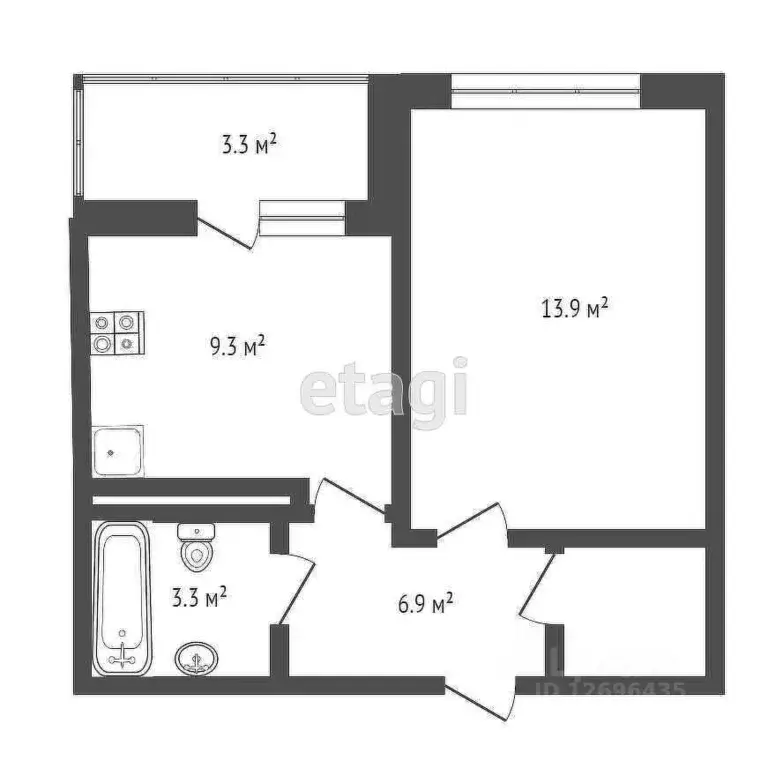 1-к кв. Москва бул. Веласкеса, 3к3 (34.0 м) - Фото 2
