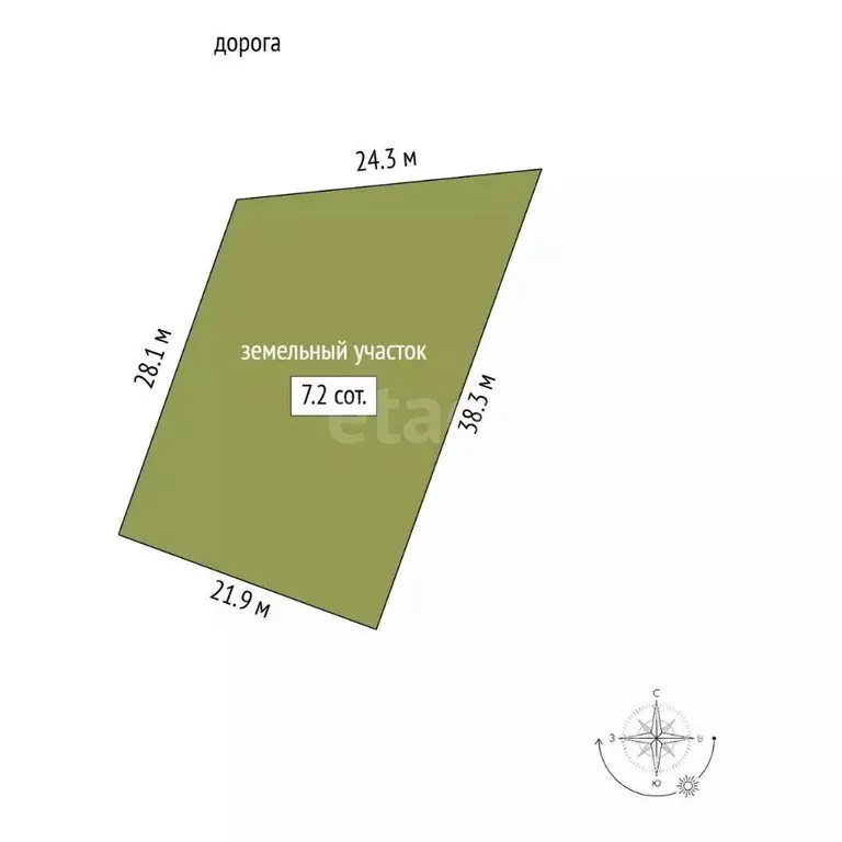 Участок в Крым, Белогорск Новый мкр,  (7.25 сот.) - Фото 2