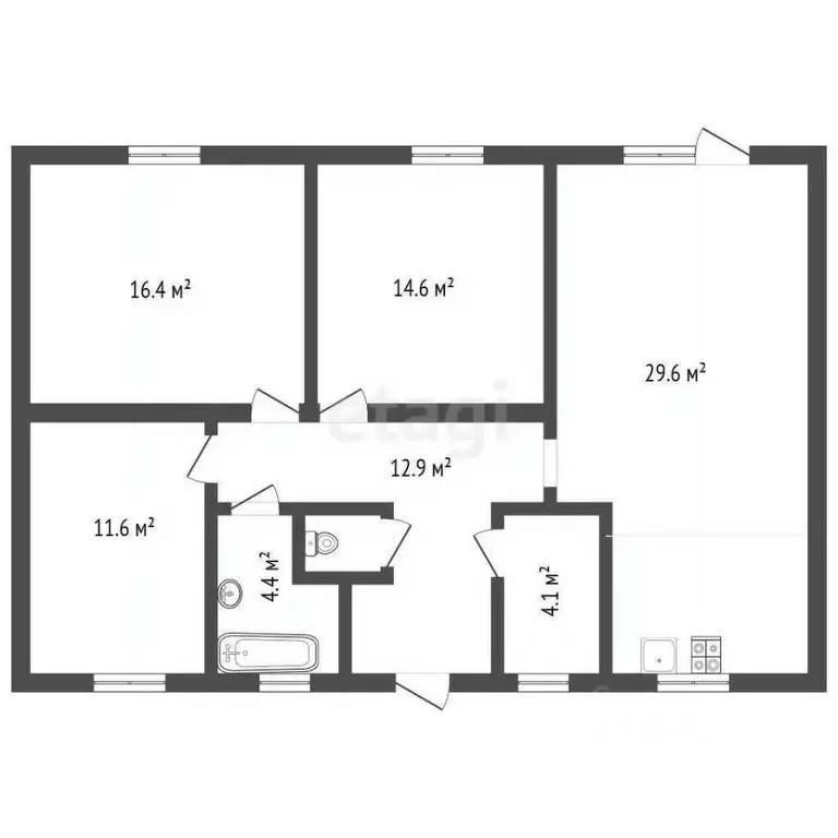 Дом в Воронежская область, Воронеж ул. Октябрьская, 47Б (95 м) - Фото 2