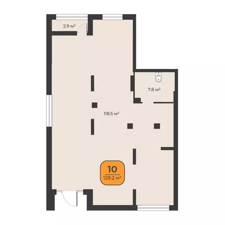 Помещение свободного назначения (129.2 м) - Фото 2