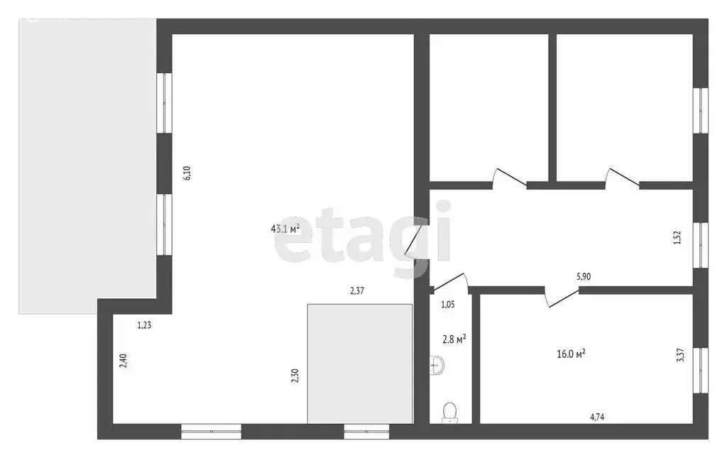Дом в Заводоуковск, Колмаковская улица (230 м) - Фото 2