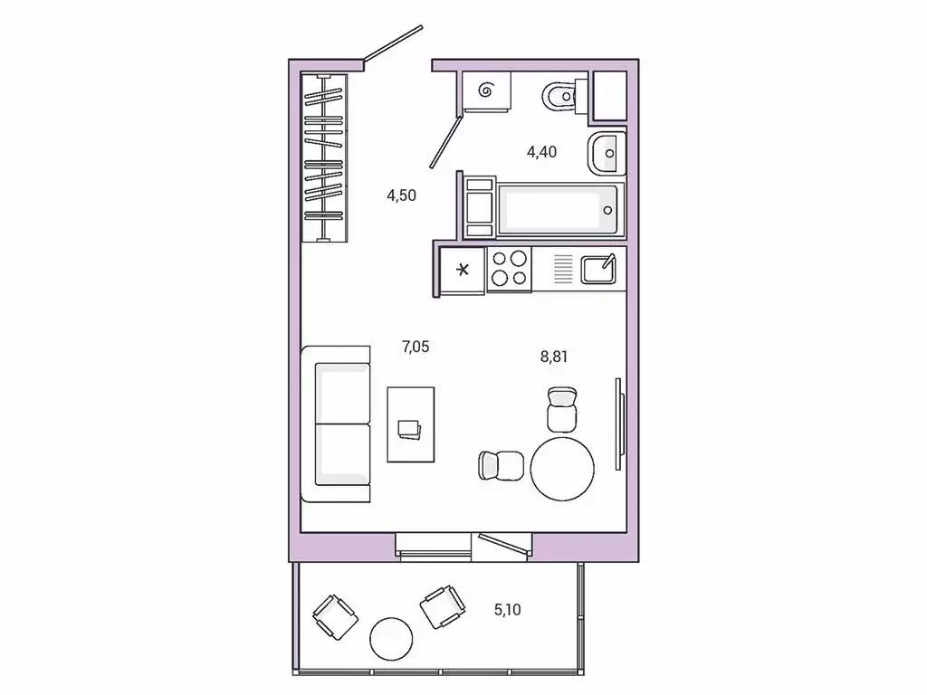 Квартира-студия: городской посёлок Янино-1, ЖК Янила Драйв (26.8 м) - Фото 1