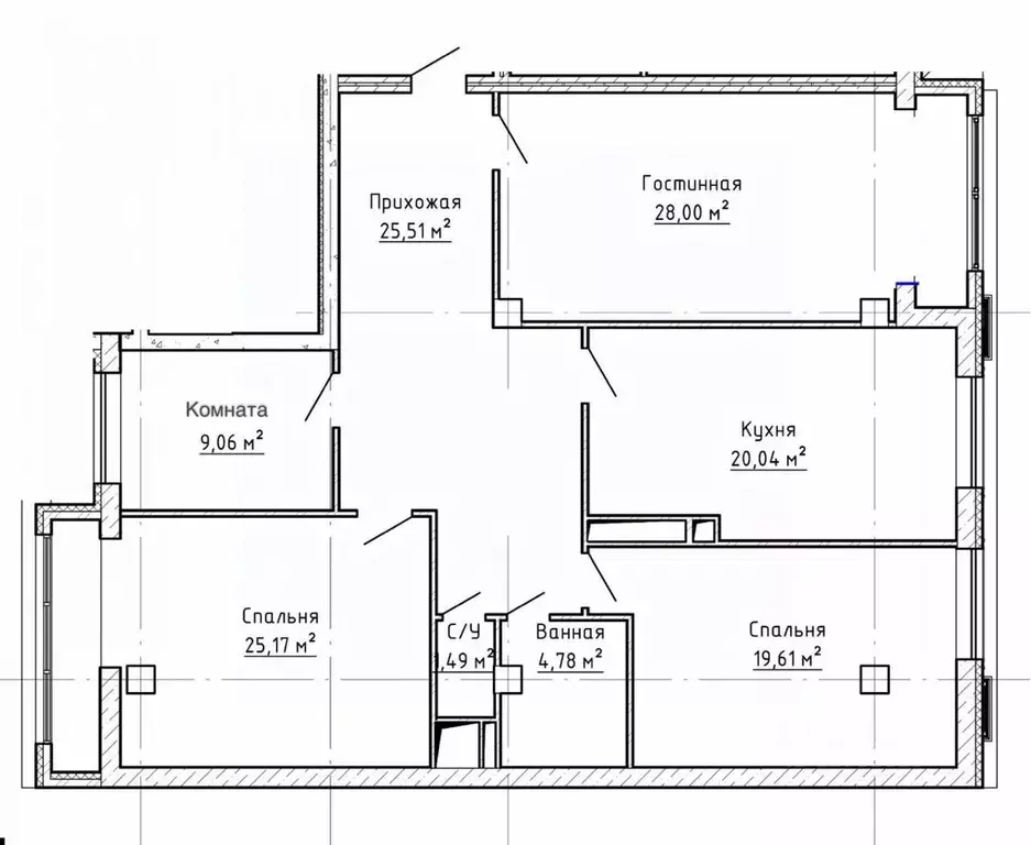 4-к кв. Кабардино-Балкария, Нальчик ул. Тлостанова, 28Б (134.0 м) - Фото 2