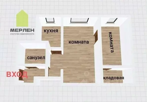 2-к кв. Калужская область, Калуга ул. Ленина, 28 (45.1 м) - Фото 2