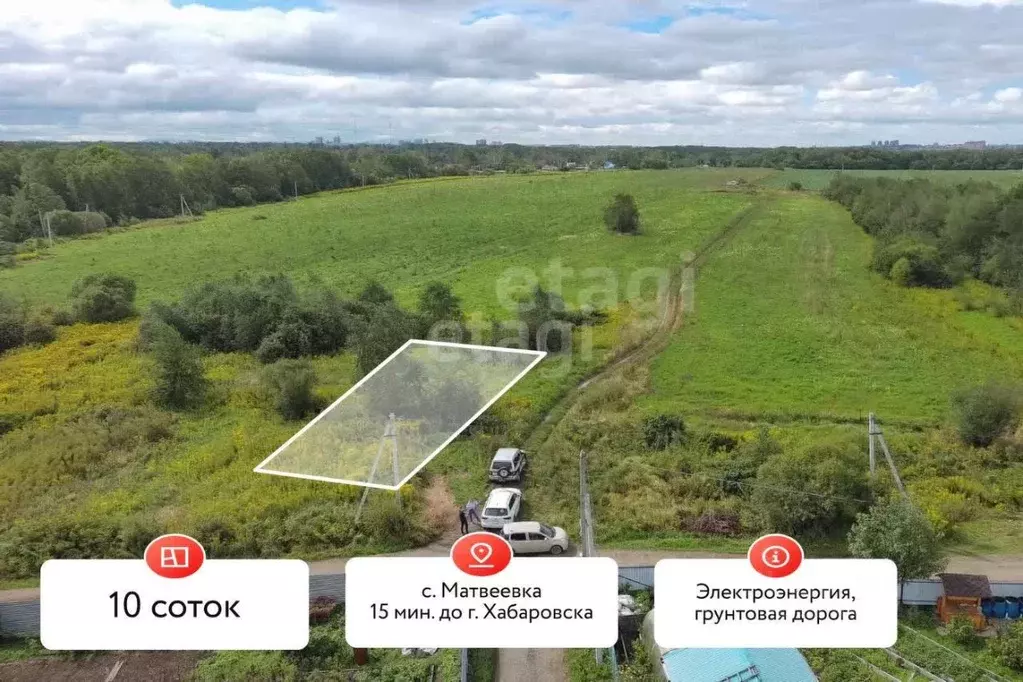 Участок в Хабаровский край, Хабаровский район, Тополевское с/пос, с. ... - Фото 1