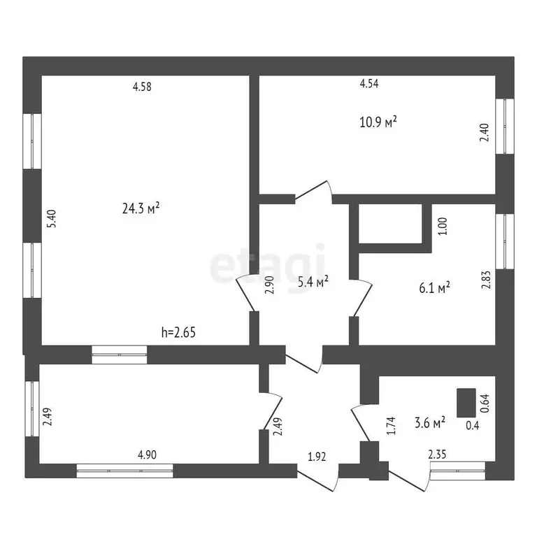 Дом, 50.9 м - Фото 0