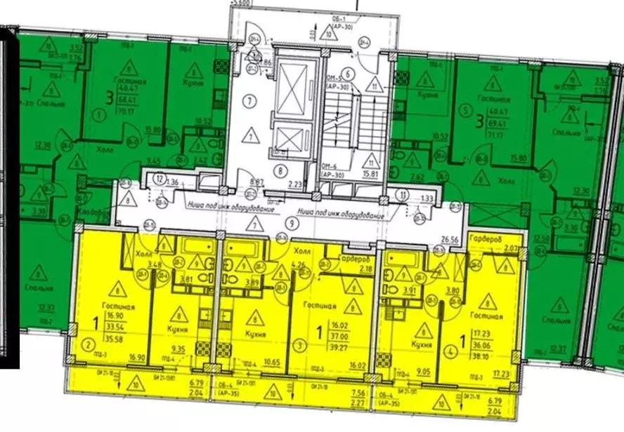 3-к кв. Пензенская область, Пенза ул. Генерала Глазунова, 11 (71.3 м) - Фото 2