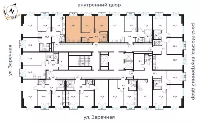 2-комнатная квартира: Москва, Большая Филёвская улица, 3к4 (56.5 м) - Фото 0