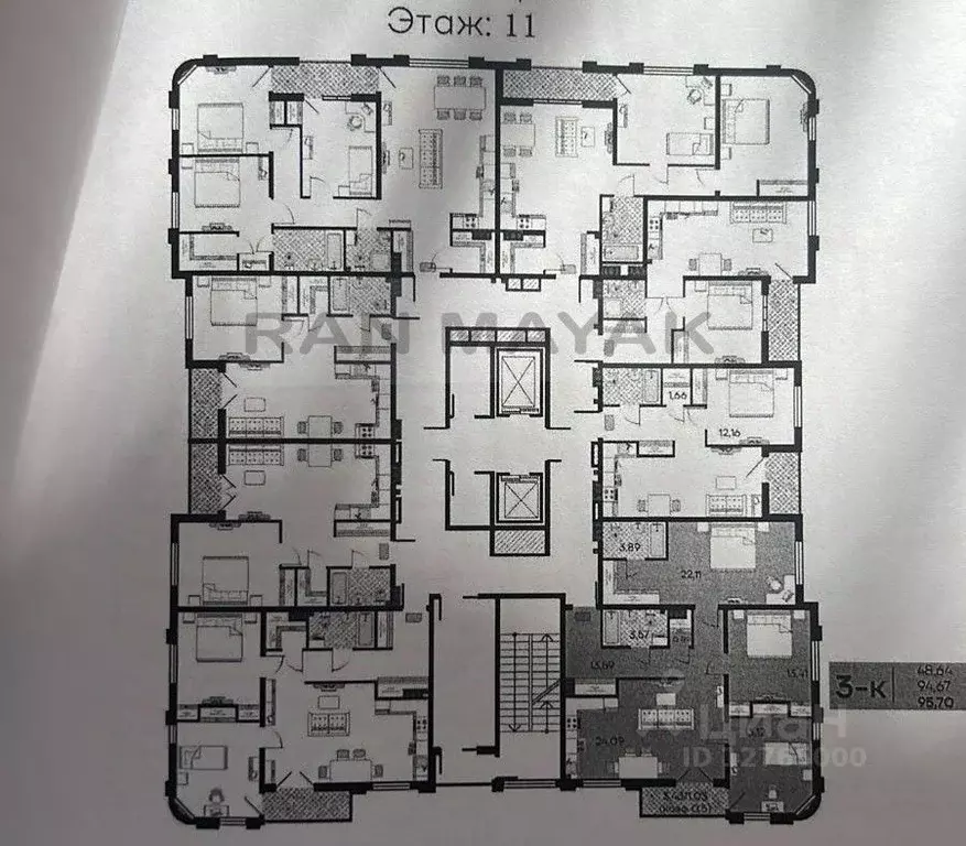 3-к кв. Адыгея, Майкоп ул. Гагарина, 1 (95.0 м) - Фото 1
