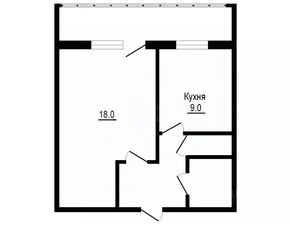 1-к кв. Тюменская область, Тюмень Магаданская ул., 11 (33.4 м) - Фото 2