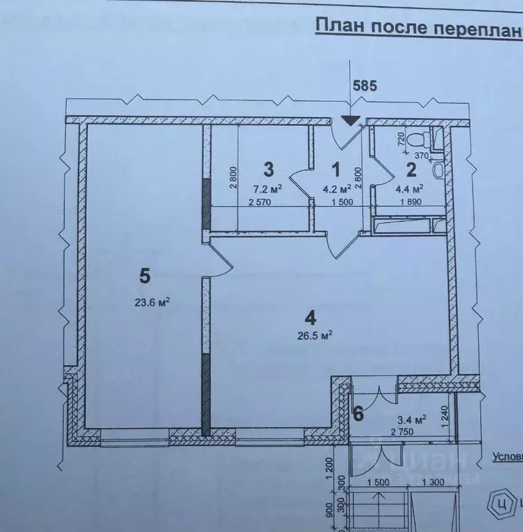 2-к кв. Московская область, Одинцово ул. Белорусская, 10 (67.6 м) - Фото 1