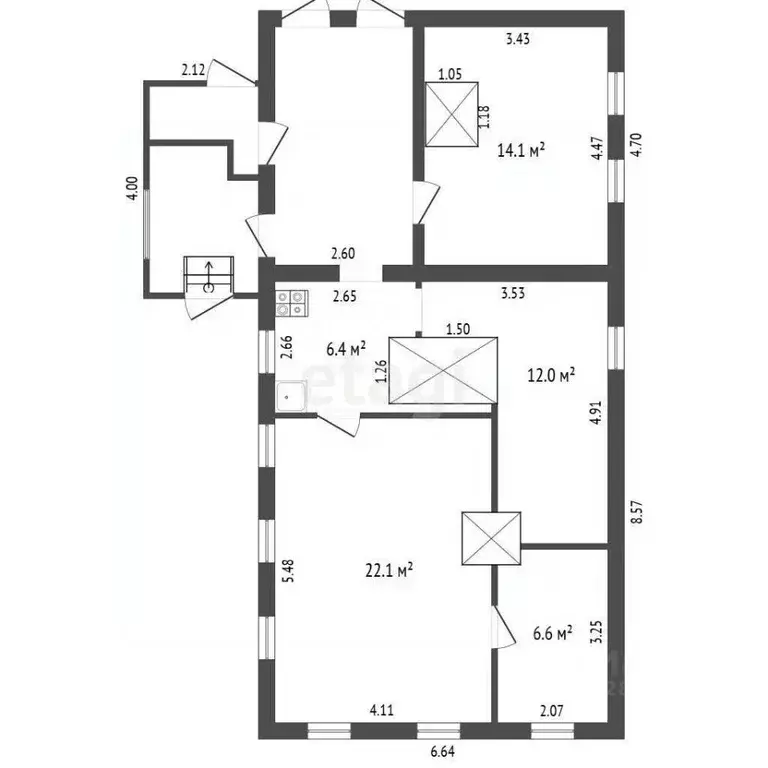 Дом в Вологодская область, Великоустюгский муниципальный округ, д. ... - Фото 2
