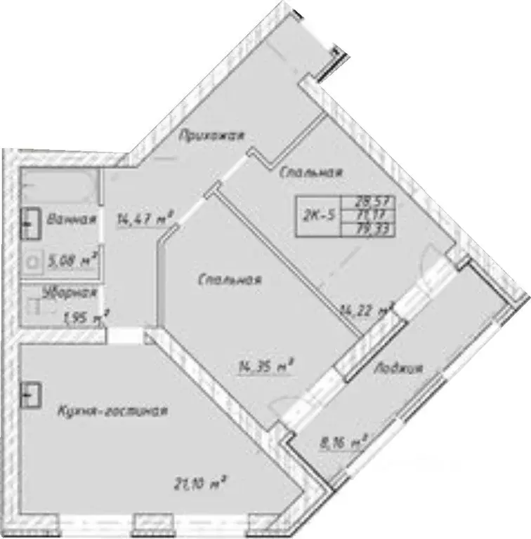 2-к кв. Ивановская область, Ивановский район, Богданихское с/пос, д. ... - Фото 1