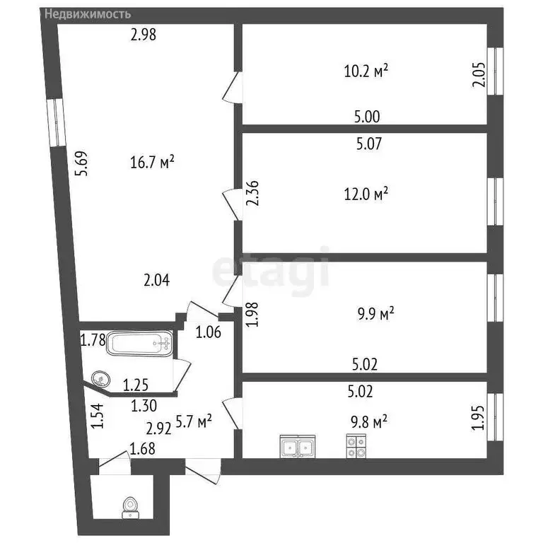 4-комнатная квартира: Санкт-Петербург, Лиговский проспект, 75-77Ж ... - Фото 1